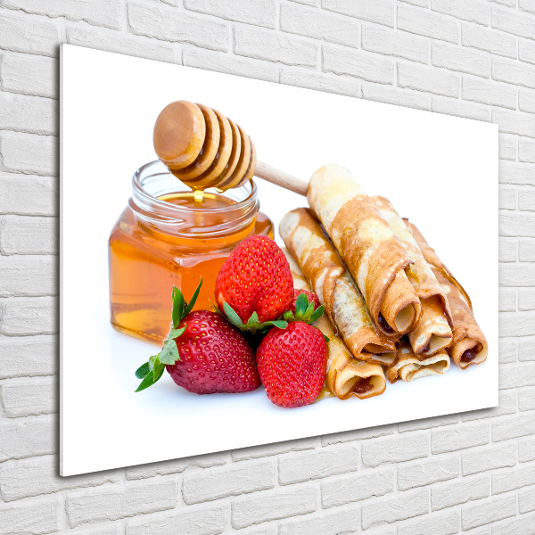 Glazen schilderij Heerlijke pannenkoeken