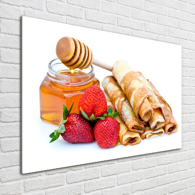 Glazen schilderij Heerlijke pannenkoeken
