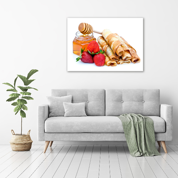 Glazen schilderij Heerlijke pannenkoeken