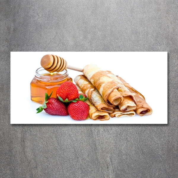 Glazen schilderij Heerlijke pannenkoeken