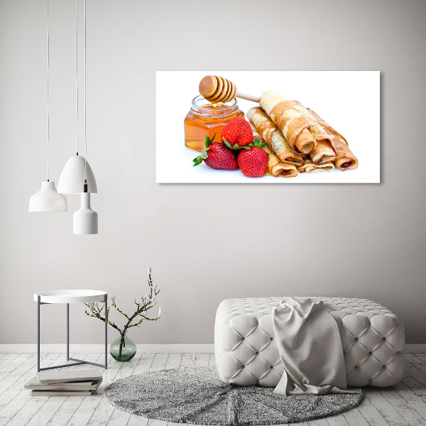 Glazen schilderij Heerlijke pannenkoeken