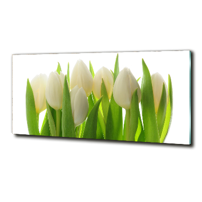 Schilderij op glas Tulpen
