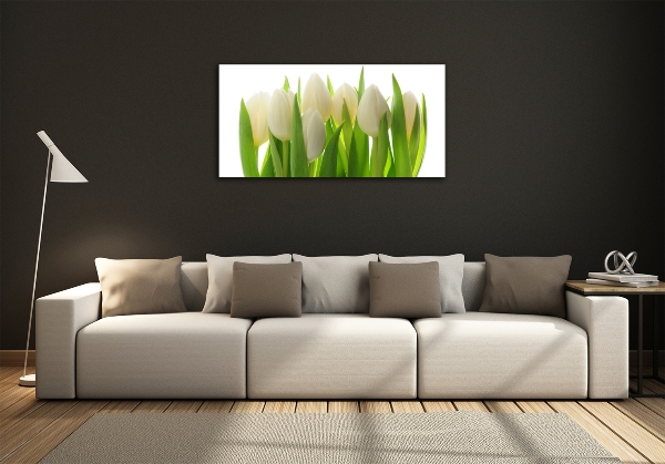 Schilderij op glas Tulpen