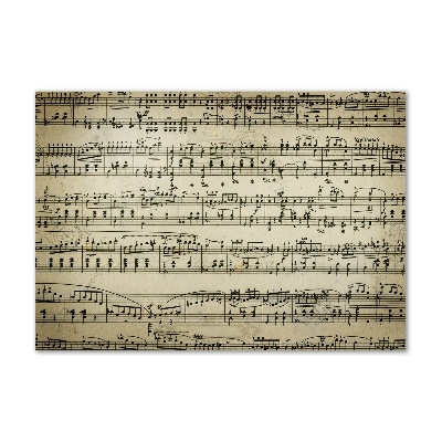 Foto-obraz szklany Nuty na pięciolinii