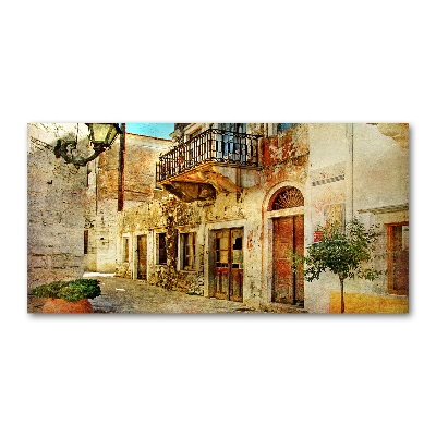 Schilderij glas Straten in Griekenland