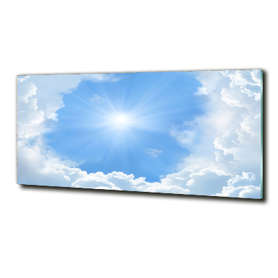 Schilderij glas Wolken aan de hemel