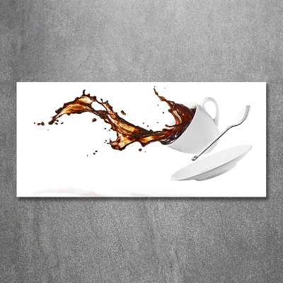 Schilderij op glas Gemorste koffie