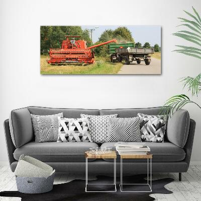 Fotoobraz na ścianę szkło hartowane Kombajn