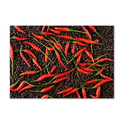 Foto obraz szklany Papryczki chilli