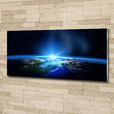 Glazen schilderij Planeet Aarde