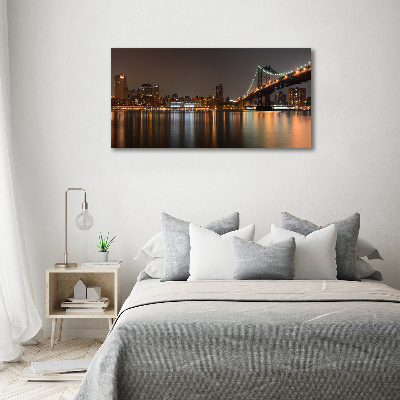 Foto schilderij op glas Tussen de bruggen