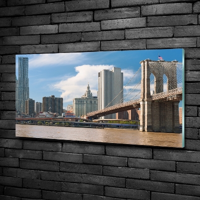 Schilderij glas Brooklynbrug