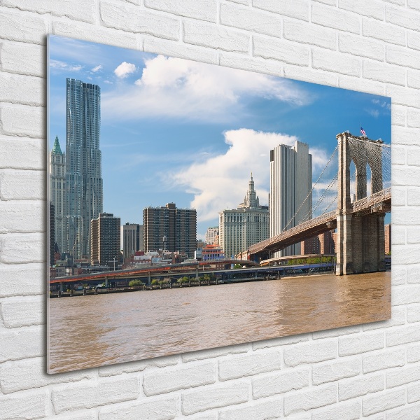 Schilderij glas Brooklynbrug