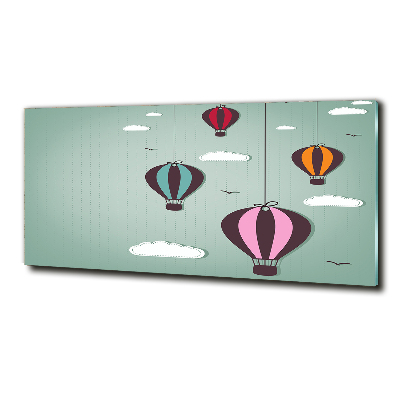 Schilderij op glas Vliegende ballonnen