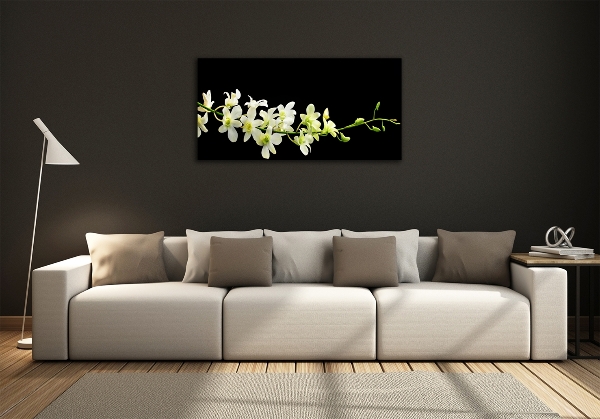 Foto schilderij op glas Orchidee