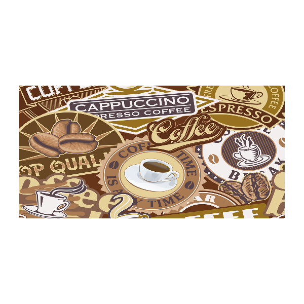 Foto schilderij op glas Koffiehuis