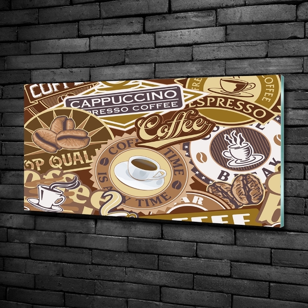 Foto schilderij op glas Koffiehuis