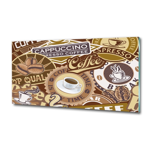 Foto schilderij op glas Koffiehuis