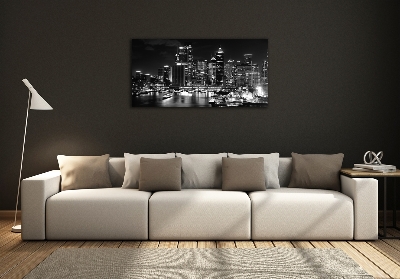 Schilderij op glas Sydney 's nachts