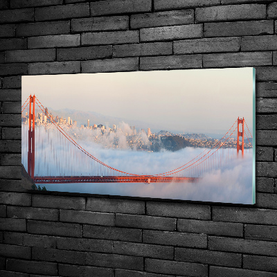 Schilderij glas San Francisco-brug