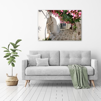 Schilderij op glas Charmante straatjes