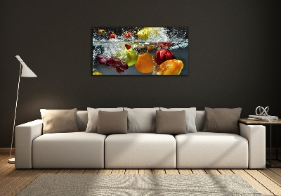 Glazen schilderij Fruit en groenten