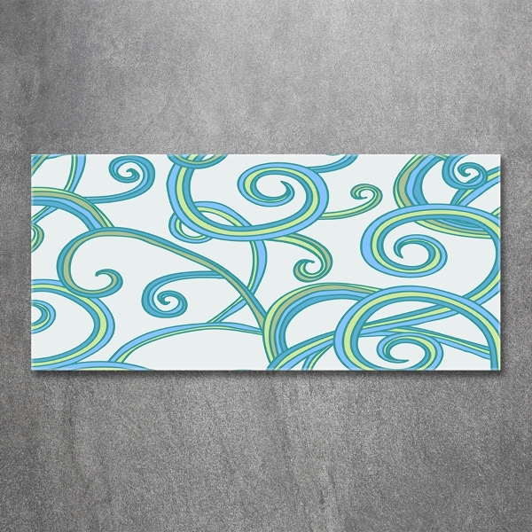 Schilderij op glas Abstracte spiralen