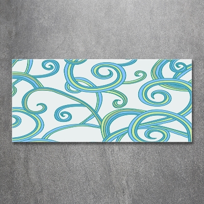 Schilderij op glas Abstracte spiralen