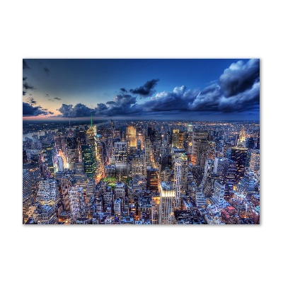 Foto obraz szklany Nowy Jork lot ptaka