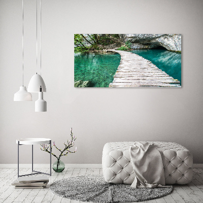 Glazen schilderij Plitvice-meren