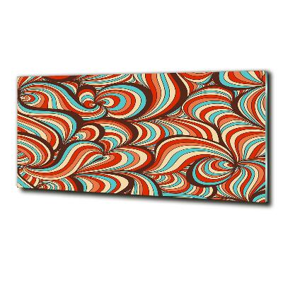 Schilderij glas Wervelend patroon