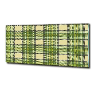 Foto-obraz szkło hartowane Zielona krata