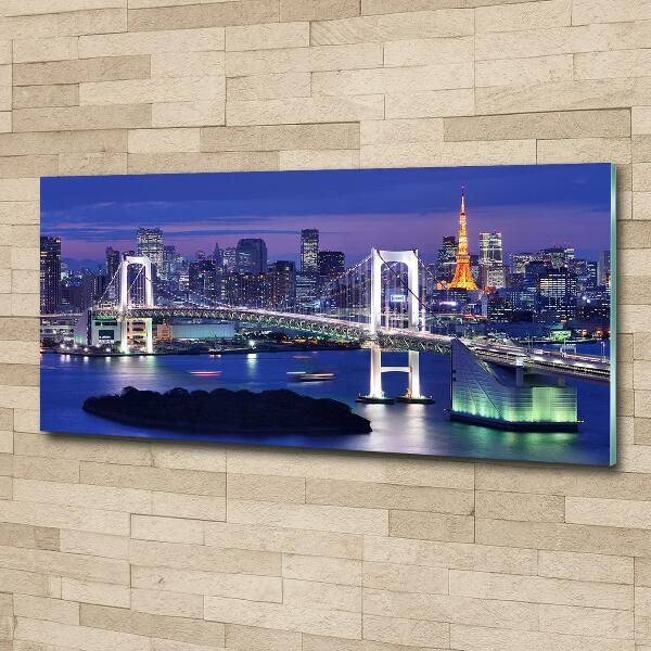 Schilderij glas Tokyo-brug