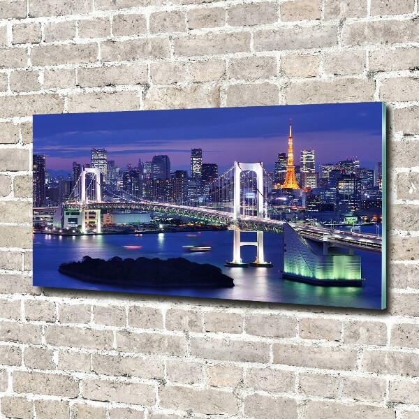 Schilderij glas Tokyo-brug