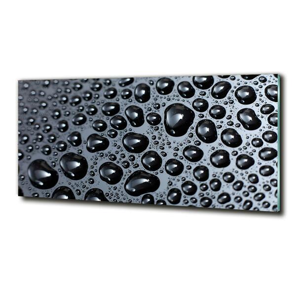 Foto schilderij op glas waterdruppels
