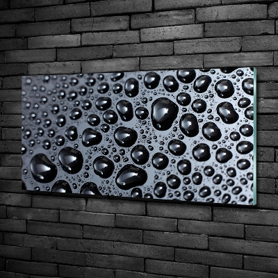 Foto schilderij op glas waterdruppels