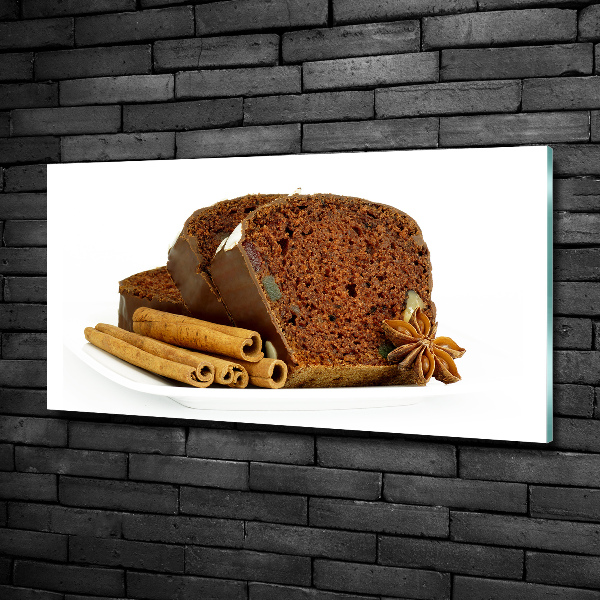 Glazen schilderij Peperkoek en vanille