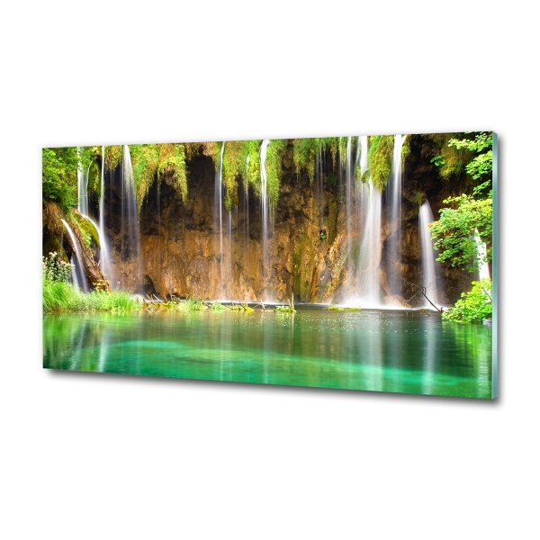 Foto schilderij op glas Plitvice-meren