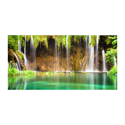 Foto schilderij op glas Plitvice-meren