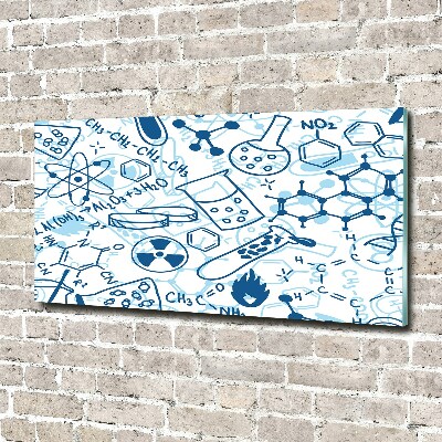 Schilderij op glas Chemische achtergrond