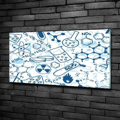 Schilderij op glas Chemische achtergrond