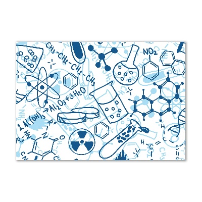 Schilderij op glas Chemische achtergrond