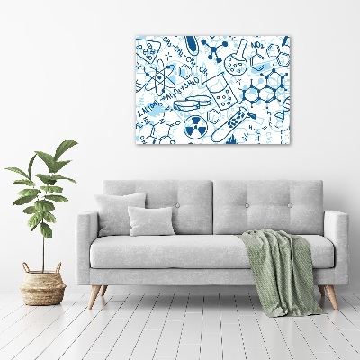 Schilderij op glas Chemische achtergrond
