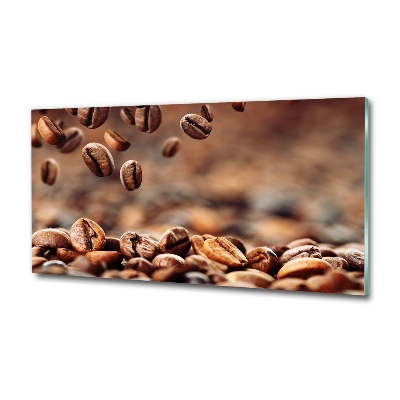 Schilderij op glas Koffiebonen