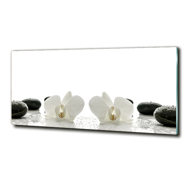 Schilderij glas Orchidee