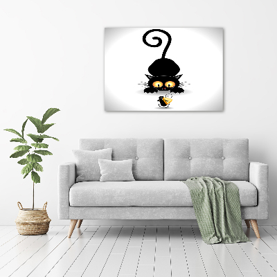 Foto-obraz szkło hartowane Kot i mysz