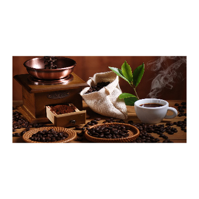 Schilderij glas Een kopje espresso