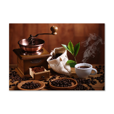 Schilderij glas Een kopje espresso