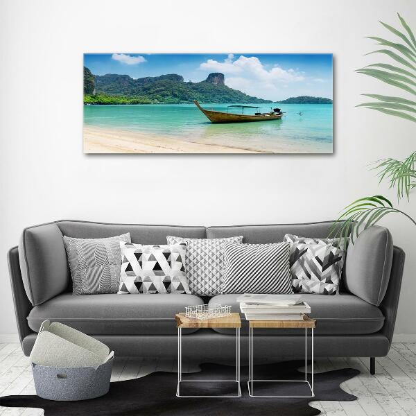 Schilderij op glas Boot