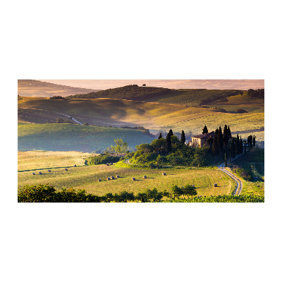 Schilderij op glas Toscane, Italië